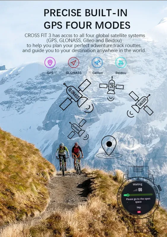 Розумний смарт годинник North Edge CrossFit GPS Black з компасом - зображення 12