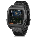 Чоловічий водостійкий спортивний тактичний годинник North Edge Cyber T 5BAR