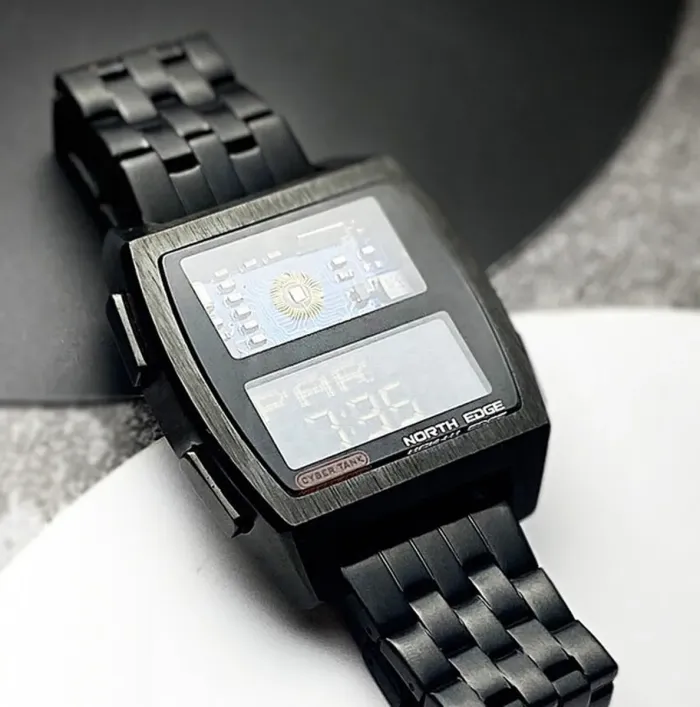 Чоловічий водостійкий спортивний тактичний годинник North Edge Cyber T 5BAR - зображення 7