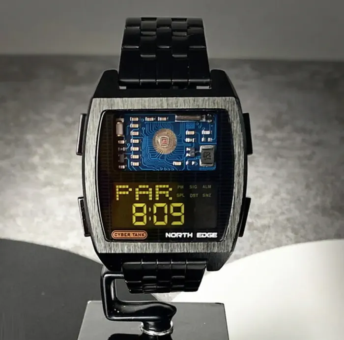 Чоловічий водостійкий спортивний тактичний годинник North Edge Cyber T 5BAR - зображення 9