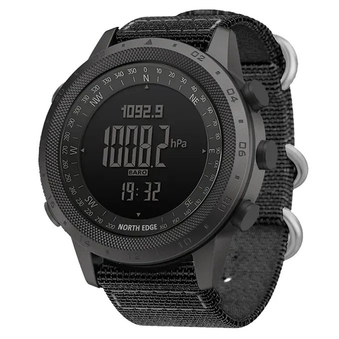 Чоловічий водостійкий спортивний тактичний з компасом годинник North Edge Desert 5BAR з компасом УЦІНКА - зображення 1