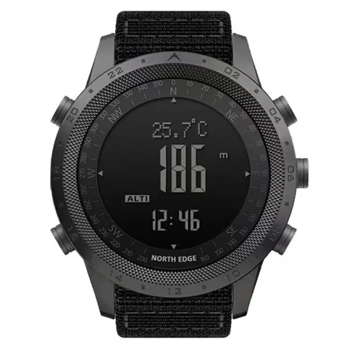 Чоловічий водостійкий спортивний тактичний з компасом годинник North Edge Desert 5BAR з компасом - зображення 2