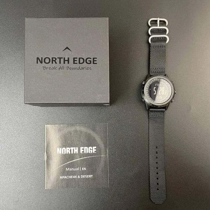 Чоловічий водостійкий спортивний тактичний з компасом годинник North Edge Desert 5BAR з компасом - зображення 4