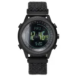 Чоловічий водостійкий спортивний тактичний з компасом годинник North Edge Desert Nylon Power 5BAR з компасом