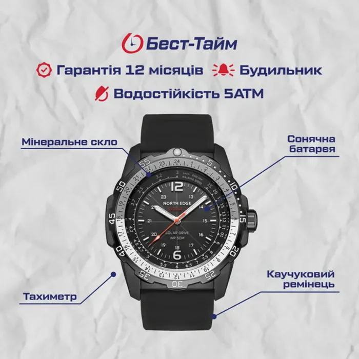 Чоловічий годинник North Edge Evoque УЦІНКА - зображення 2