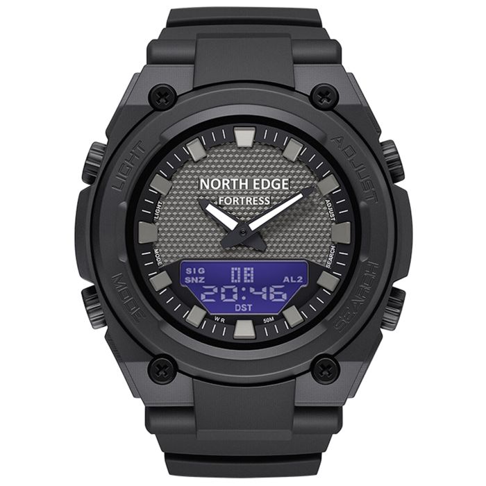 Чоловічий спортивний водостійкий тактичний годинник North Edge Fortess - зображення 1