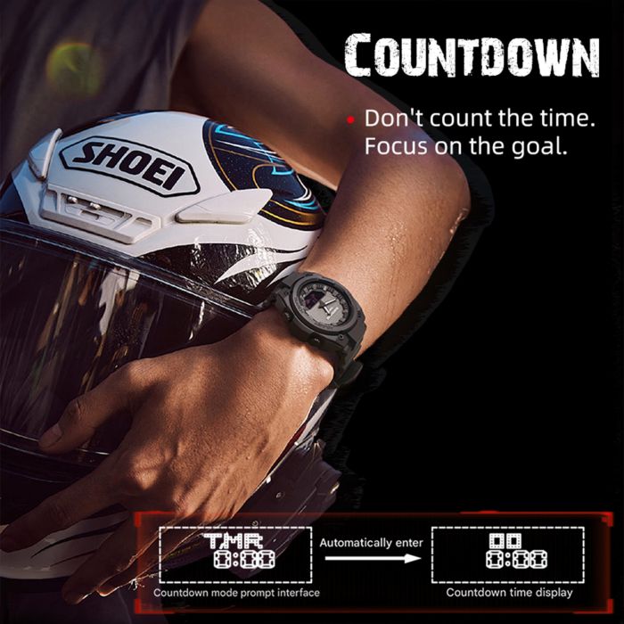 Чоловічий спортивний водостійкий тактичний годинник North Edge Fortess - зображення 6