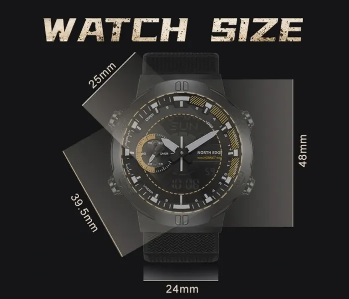 Чоловічий водостійкий спортивний тактичний годинник North Edge Hornet - зображення 10