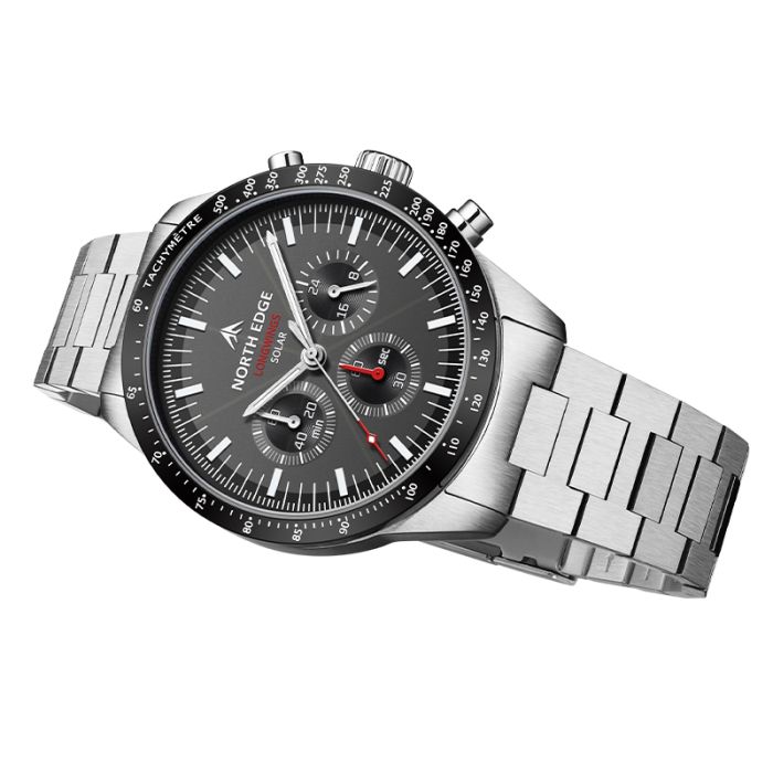 Чоловічий водостійкий спортивний тактичний годинник North Edge Long Wings з сонячною батареєю УЦІНКА - зображення 10