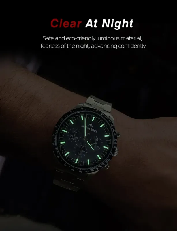 Чоловічий спортивний водостійкий тактичний годинник North Edge Long Wings 5 Bar - зображення 10