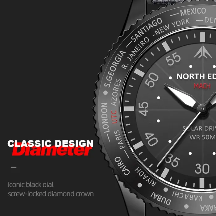 Чоловічий водостійкий тактичний годинник North Edge Mach Brown - зображення 5