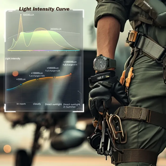 Чоловічий водостійкий тактичний годинник North Edge Mach Brown - зображення 7