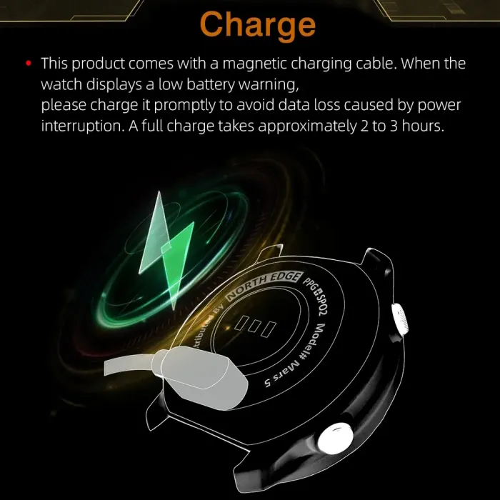 Чоловічий водостійкий спортивний тактичний годинник North Edge Mars5 Nano - зображення 12