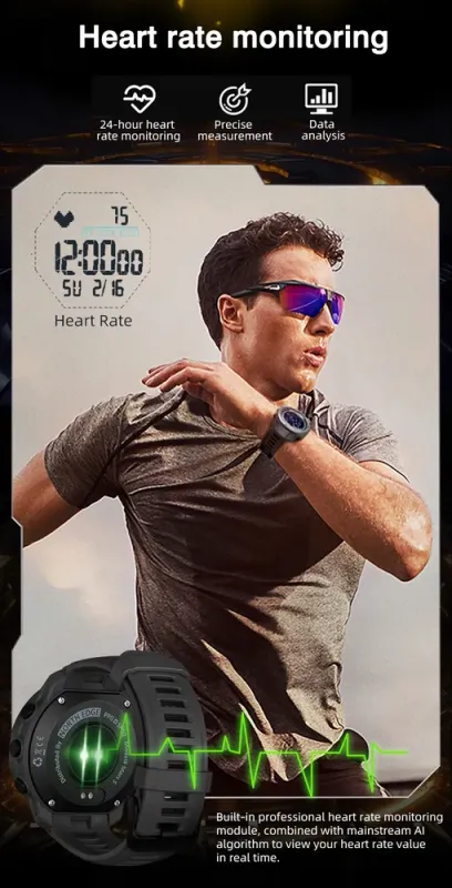 Чоловічий водостійкий спортивний тактичний годинник North Edge Mars5 Nano - зображення 6