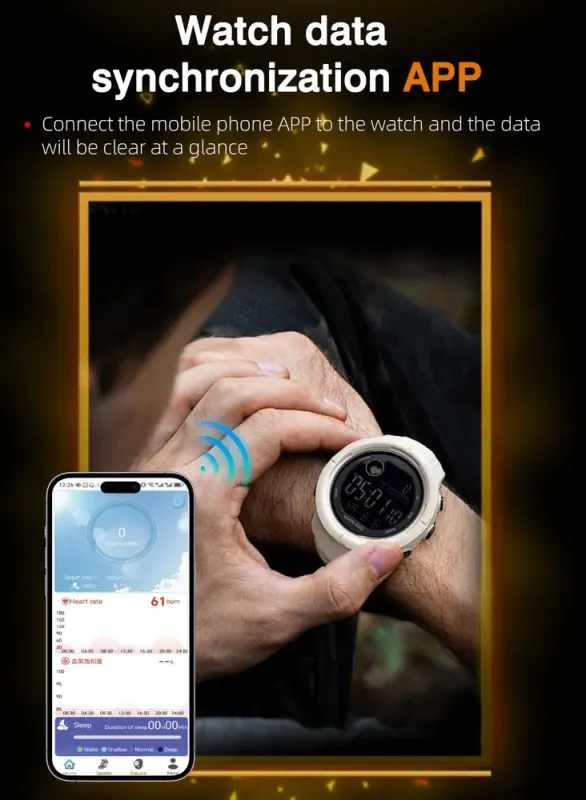 Чоловічий водостійкий спортивний тактичний годинник North Edge Mars5 Nano - зображення 8