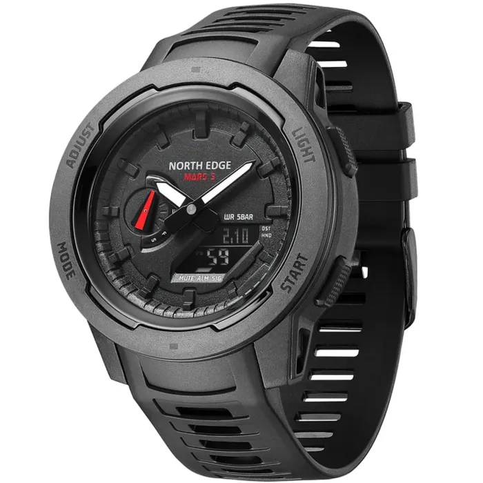 Чоловічий спортивний водостійкий тактичний годинник North Edge Profi Mars3 - зображення 2