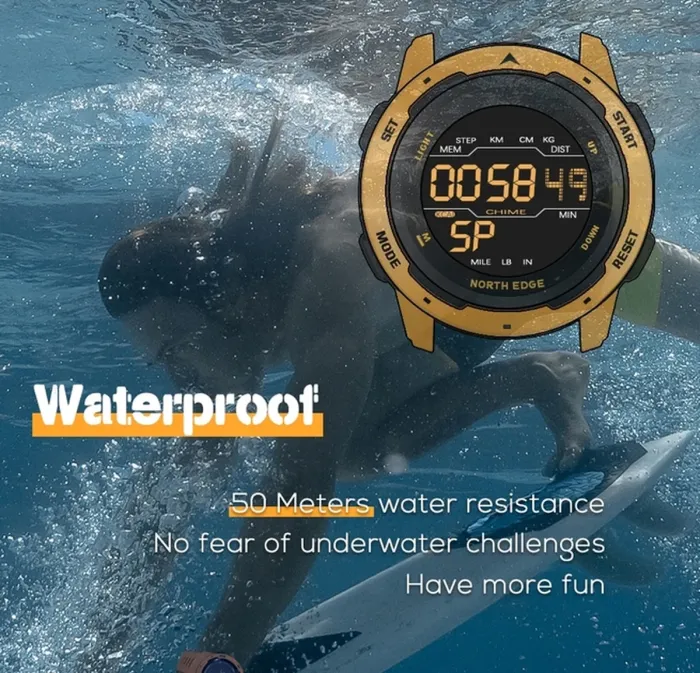 Чоловічі годинники North Edge Saturn Black - зображення 6