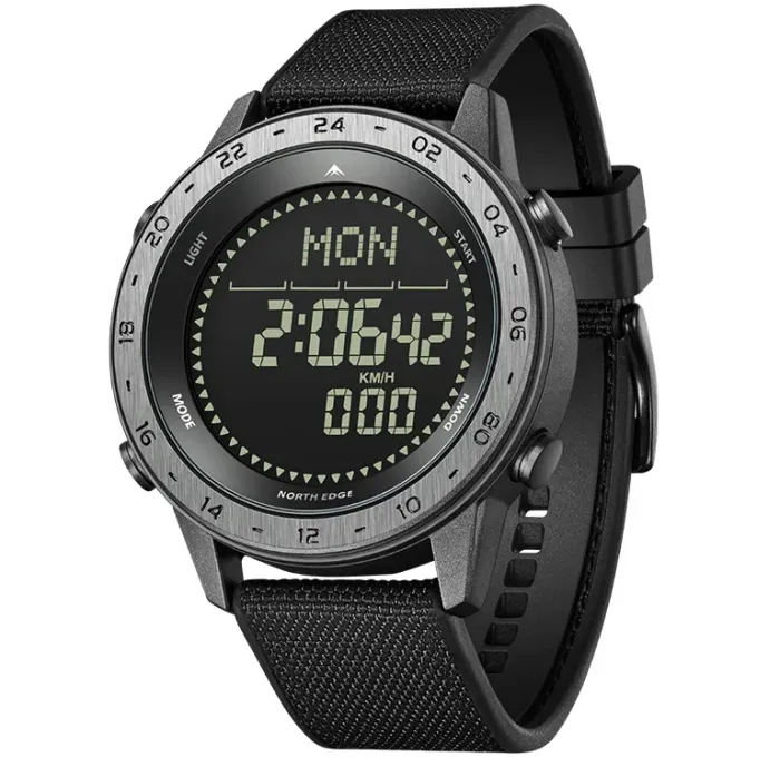 Чоловічий спортивний водостійкий тактичний з компасом годинник North Edge Tank3 5BAR з компасом - зображення 2