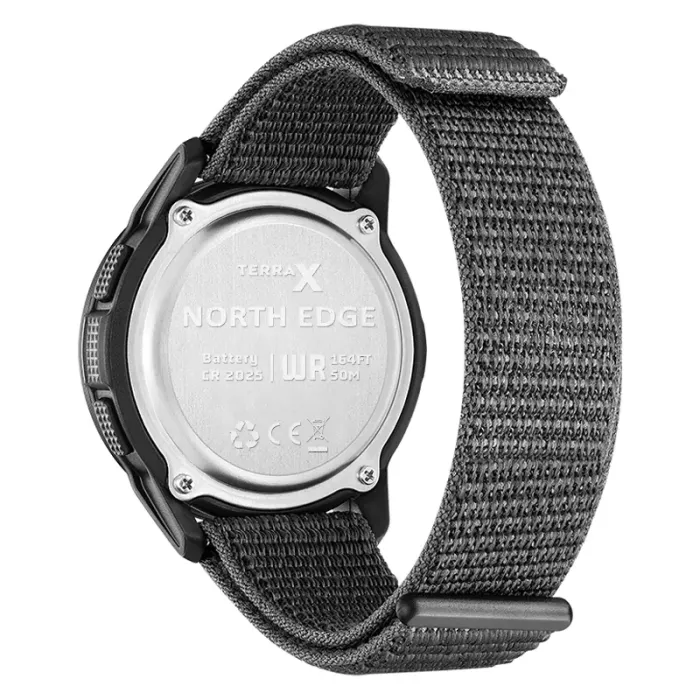 Чоловічий водостійкий спортивний тактичний годинник North Edge Terrax Black - зображення 12