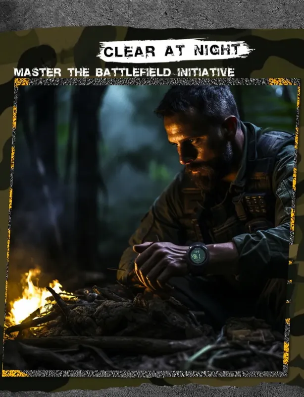 Чоловічий спортивний водостійкий тактичний з компасом годинник North Edge Vertico White з компасом - зображення 10