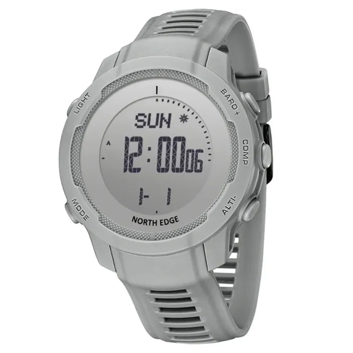 Чоловічий спортивний водостійкий тактичний з компасом годинник North Edge Vertico White з компасом - зображення 2