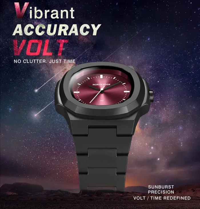 Чоловічий водостійкий годинник North Edge Volt 5 Bar - зображення 6