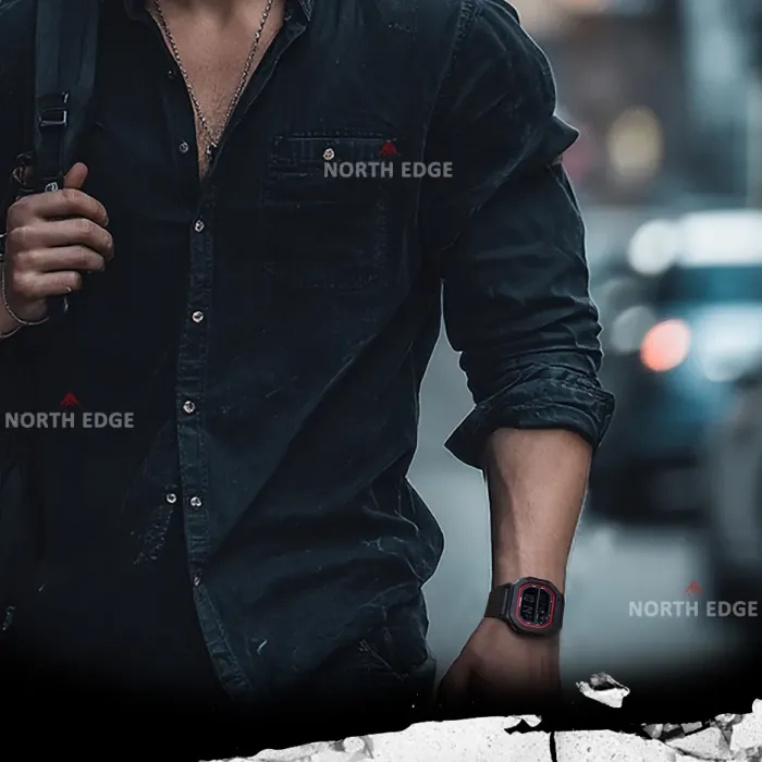 Чоловічий водостійкий спортивний тактичний годинник North Edge X1 5BAR - зображення 5