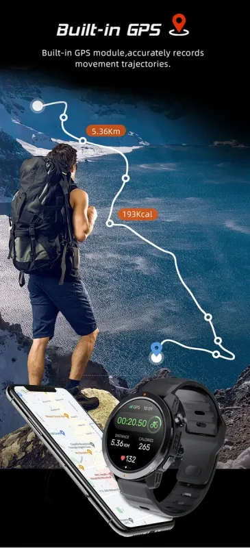 Розумний смарт годинник North Edge XTrek PRO 5Bar з компасом - зображення 4