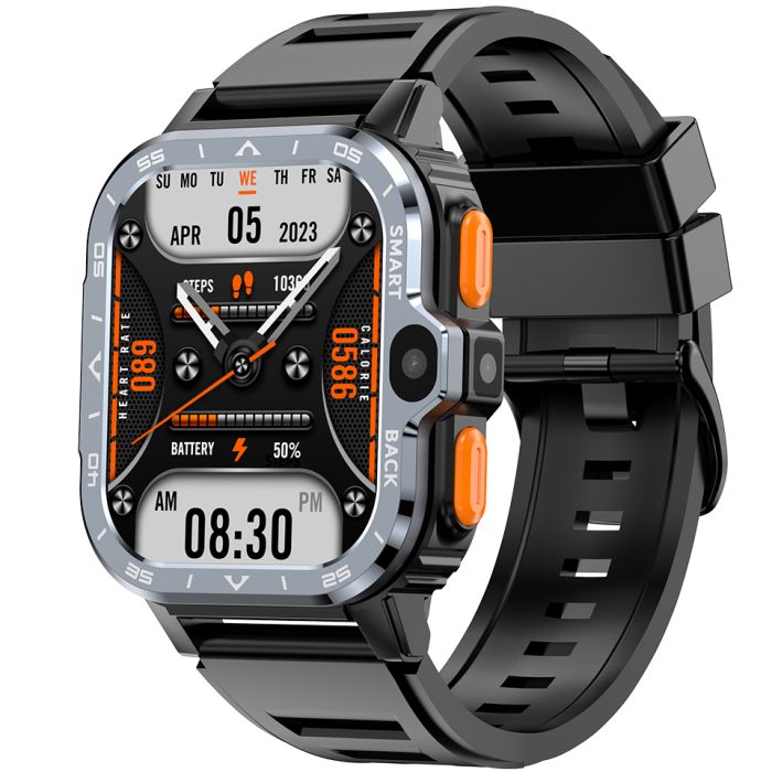 Розумний смарт годинник Smart Nova Sim Rubber Black, 2 ремінці - зображення 1