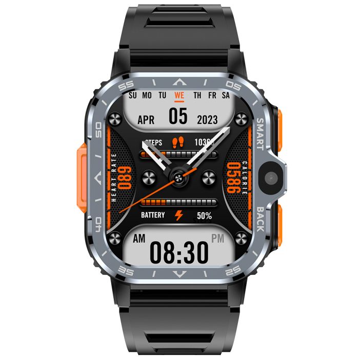 Розумний смарт годинник Smart Nova Sim Rubber Black, 2 ремінці - зображення 2