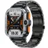 Розумний смарт годинник Smart Nova Sim Steel Black, 2 ремінці