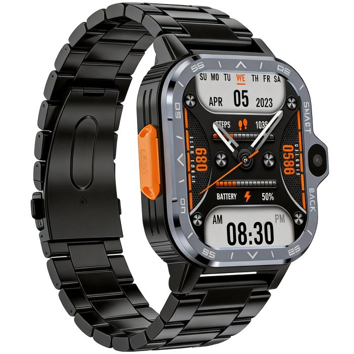 Розумний смарт годинник Smart Nova Sim Steel Black, 2 ремінці - зображення 2