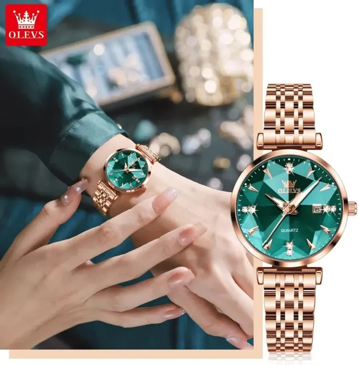 Жіночий годинник Olevs Diamond - зображення 3