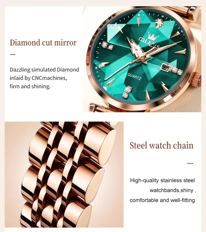 Жіночий годинник Olevs Diamond - зображення 7