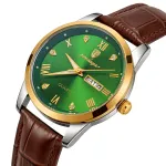 Чоловічий годинник Poedagar Omega Leather Brown