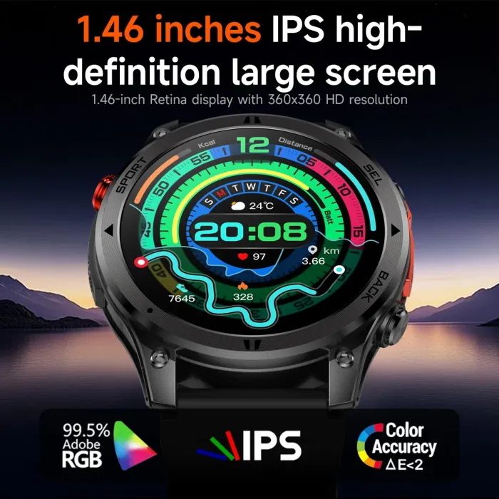 Розумний смарт годинник Smart Optimus GPS Rubber з компасом - зображення 3