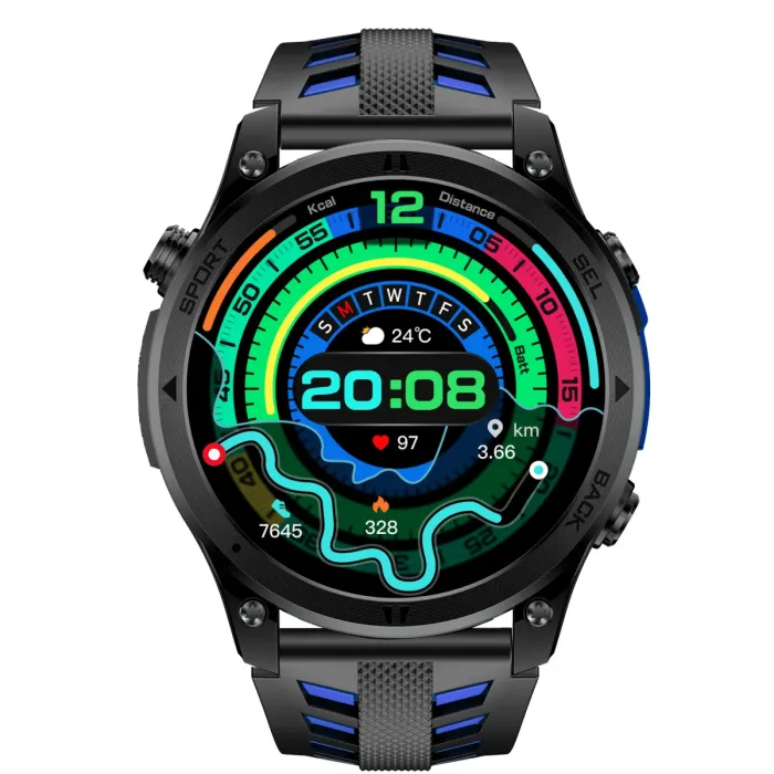 Розумний смарт годинник Smart Optimus GPS Rubber з компасом - зображення 2