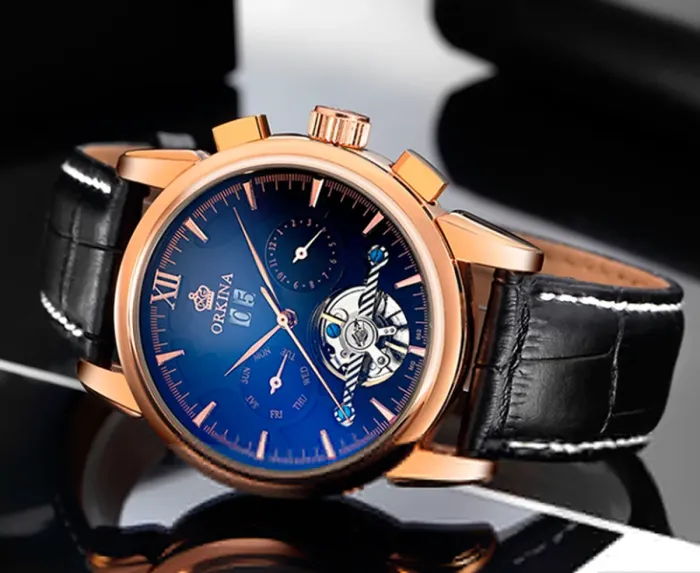 Чоловічі годинники Orkina DeLuxe Black - зображення 4