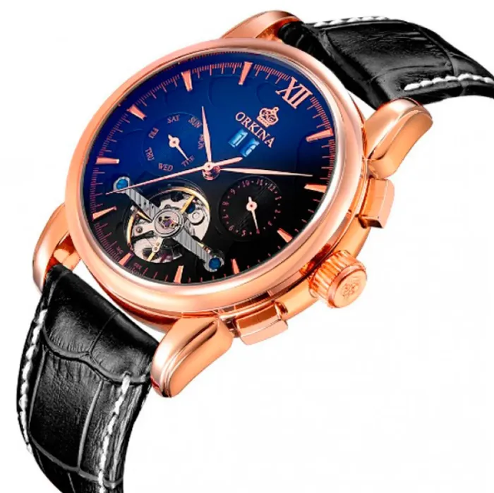 Чоловічі годинники Orkina DeLuxe Black - зображення 2