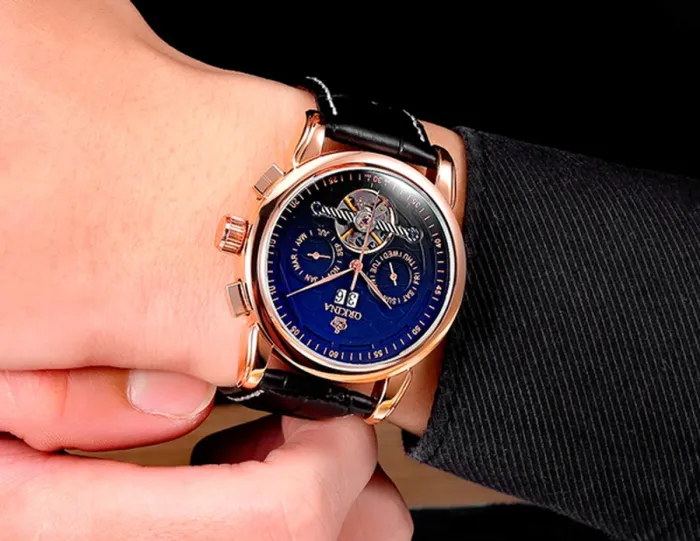 Чоловічі годинники Orkina DeLuxe Black - зображення 7