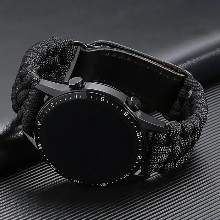 Ремінець Paracord Black 22 мм - зображення 1