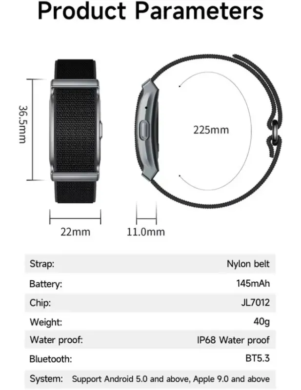 Розумний смарт годинник Fitness Bracelet Move Air - зображення 10