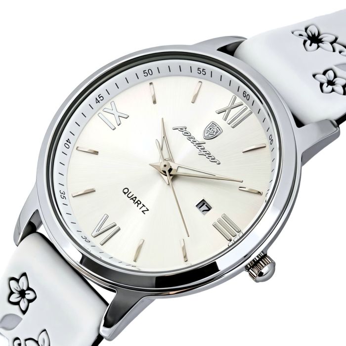 Жіночий годинник Poedagar Passion White Flower, 2 ремінці - изображение 1