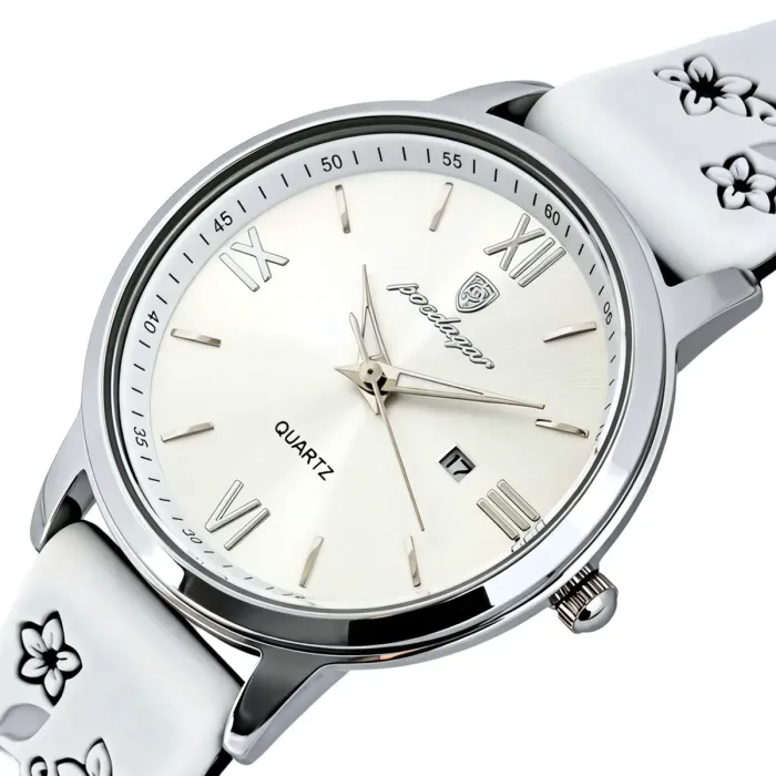 Жіночий годинник Poedagar Passion White Flower, 2 ремінці - зображення 1