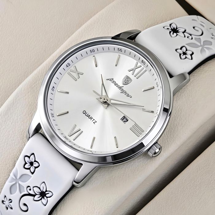 Жіночий годинник Poedagar Passion White Flower, 2 ремінці - изображение 2