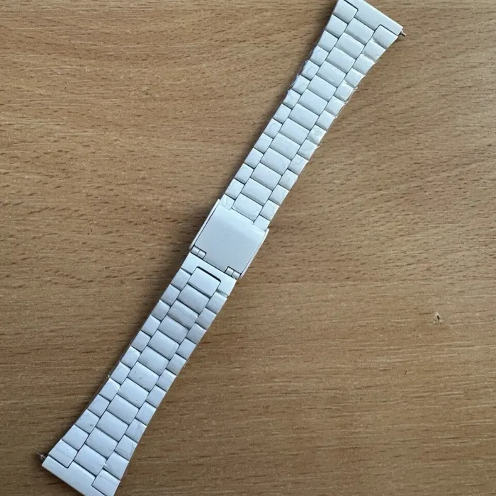 Ремінці до годинників Ремінець металевий сріблястий розмір 22 - зображення 1