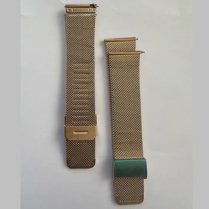 Ремінці до годинників Ремінець металевий золотий розмір 22 - зображення 1