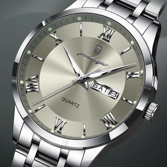 Чоловічий годинник Poedagar Berlin Nylon Creamy, 2 ремінці - зображення 3