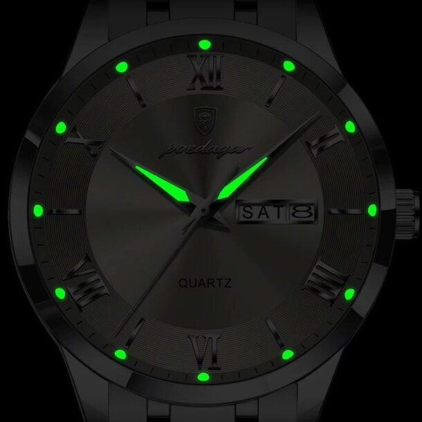 Чоловічий годинник Poedagar Berlin Nylon Creamy, 2 ремінці - зображення 6