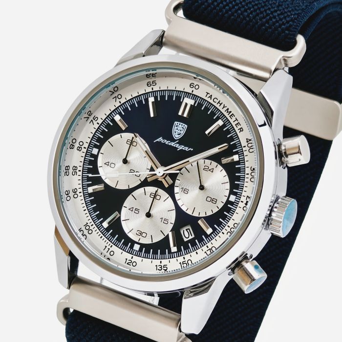 Чоловічий годинник Poedagar Innova Sky Blue, 2 ремінці - зображення 1